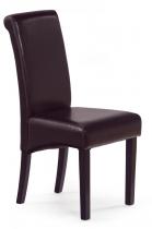 Stylowe krzesło tapicerowane Nero Halmar ciemny brąz