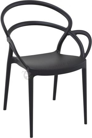 Siesta Mila Black krzesło bankietowe