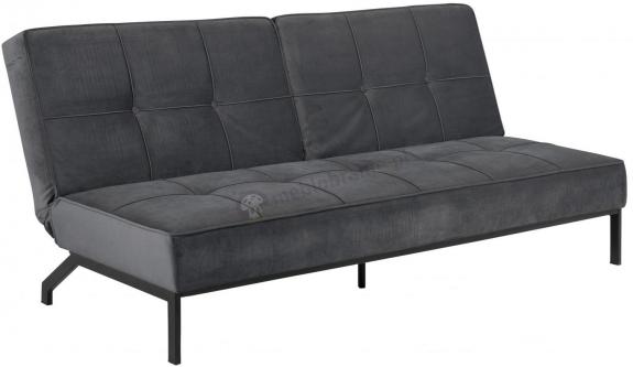 Actona Perugia rozkładana sofa tapicerowana szarym aksamitem