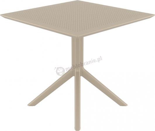 Siesta Sky Table 80 Taupe Kwadratowy stół