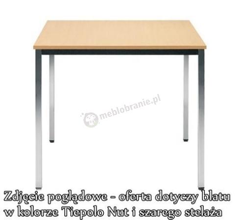 Stół konferencyjny SIMPLE 80x80 Tiepolo Nut ALU