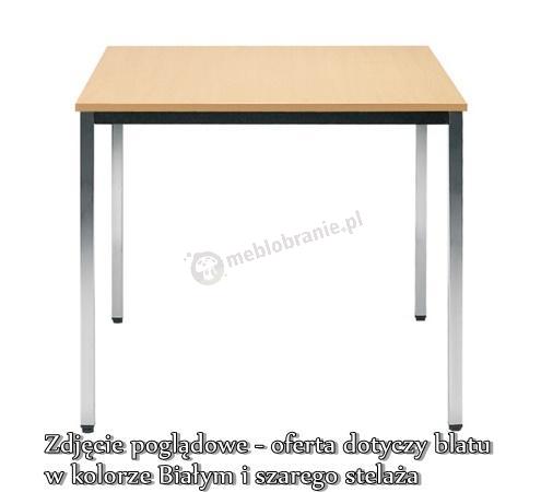 Stół konferencyjny SIMPLE 80x80 biały