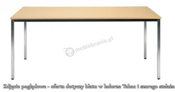 Stół konferencyjny SIMPLE 140x80 ALU tabac