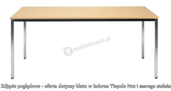 Stół konferencyjny SIMPLE 140x80 ALU Tiepolo nut