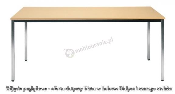 Stół konferencyjny SIMPLE 140x80 ALU biały