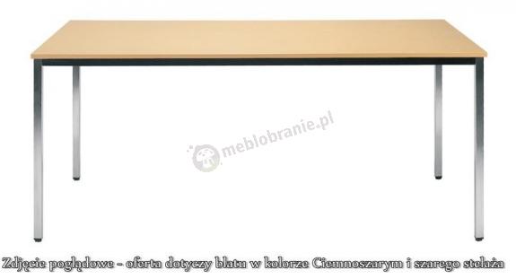 Stół konferencyjny SIMPLE 200x80 ALU ciemny szary