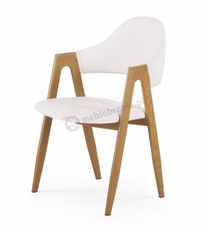 Białe stylowe retro krzesło K247 Halmar
