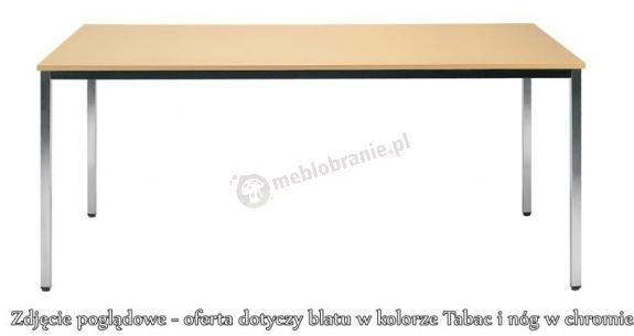Stół konferencyjny SIMPLE 200x80 Chrom tabac