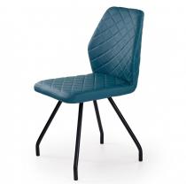 Nowoczesne krzesło na metalowych nogach K242 turkusowy