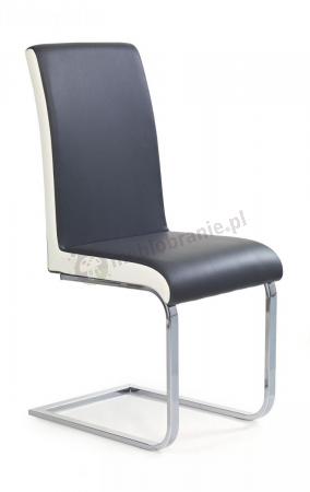 Krzesło Halmar K103 szaro-biały podstawa chrom