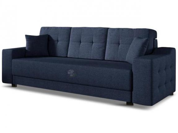 Trzyosobowa sofa do salonu Cypis ciemny petrol