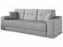 Szara sofa trzyosobowa rozkładana Cypis