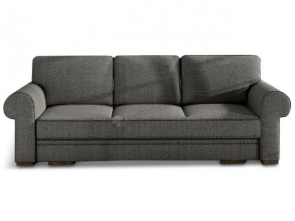 Szara sofa trzyosobowa do salonu Bukiet