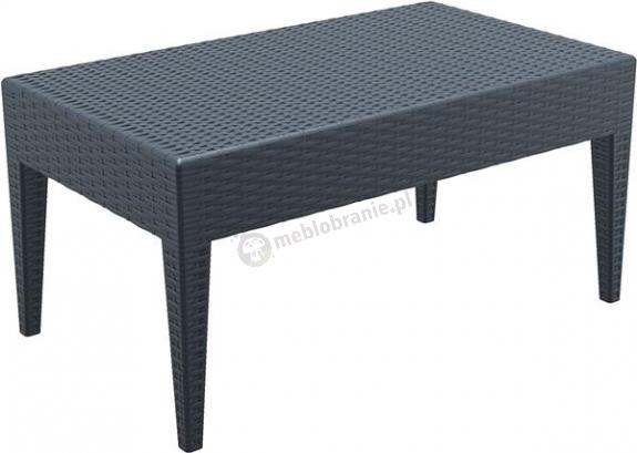 Grafitowy stolik kawowy Siesta Miami 90cm dark grey