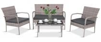 Meble ogrodowe technorattanowe Morrone Set Grey