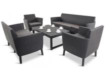 Zestaw ogrodowy dla 7 osób Meblobranie STL grafitowy
