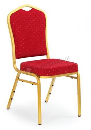 Bordowe tapicerowane krzesło K66 Halmar