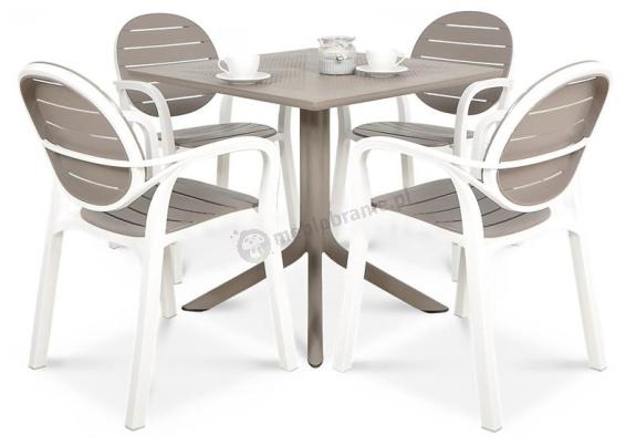 Palma Clip 4+1 Bianco Tortora
