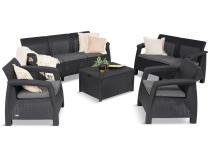 Komplet mebli ogrodowych Meblobranie CTB7 grafit