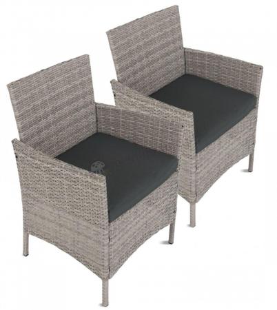 Zestaw foteli technorattanowych Flavio Grey