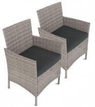 Zestaw foteli technorattanowych Flavio Grey