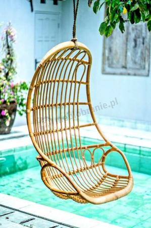 Rattanowy fotel wiszący Liam