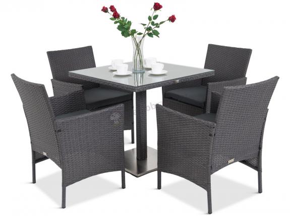 Zestaw ogrodowy tehnorattan Primo/Flavio 4+1 Anthracite