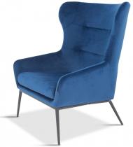 Fotel Ole granatowy steel black