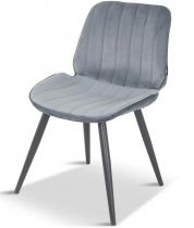 Krzesło skandynawskie na cienkich nogach Mats ciemnoszare