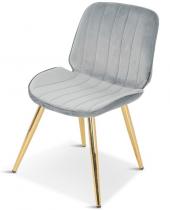 Krzesło nowoczesne do pokoju Mats jasnoszare
