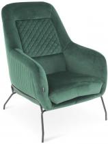 Butelkowozielony duży fotel