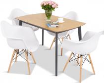 Komplet skandynawski stół 120 i krzesła 4+1 Magnus V 4