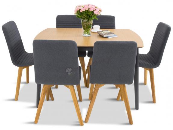 Meble do jadalni 6+1 w stylu skandynawskim 120cm Ar V 6
