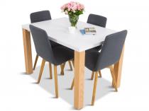 Zestaw mebli obiadowych z 4 krzesłami 120cm Ar E 4