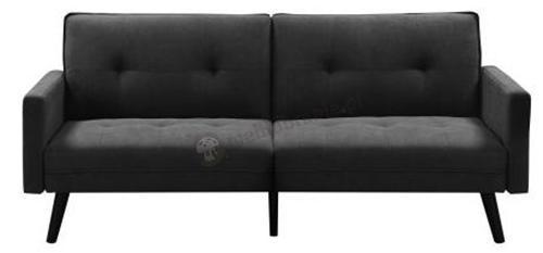 Corner sofa z podnóżkiem narożnik grafit