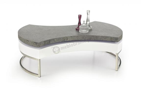 AUREA 2 ława kawowa biały / beton