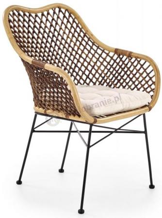 K336 krzesło do jadalni ogrodu naturalny rattan