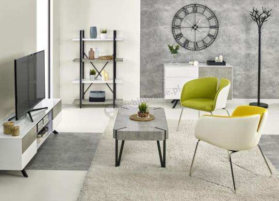 STONNO REG1 regał biały / beton