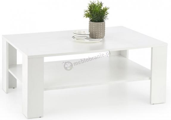 Kwadro biała ława do salonu minimalistyczna