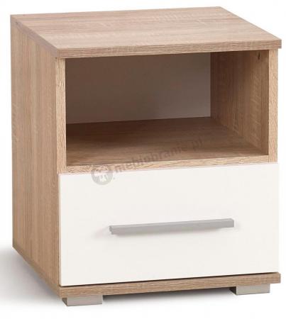 Lima szafka nocna 44x39x40 dąb sonoma biała