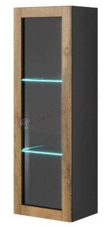 LIVO W120 witryna wisząca 120cm dąb volan