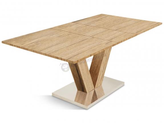 Nowoczesny stół na jednej nodze 140cm - 180cm Morton Dąb sonoma