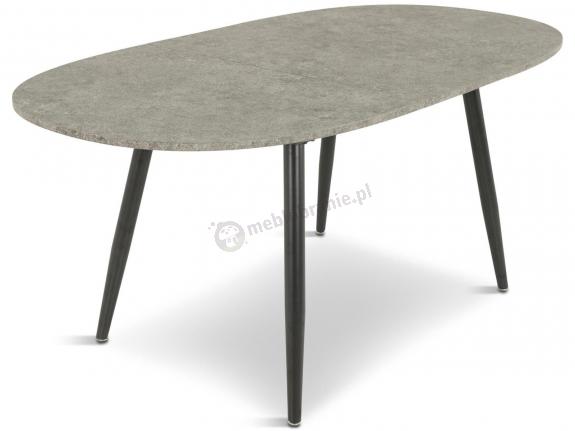 Owalny stół do jadalni - rozkładany blat 140-180cm Carmelo marmur