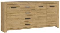 Komoda w kolorze Dąb postarzany 206cm Havanna HVNK341 Forte