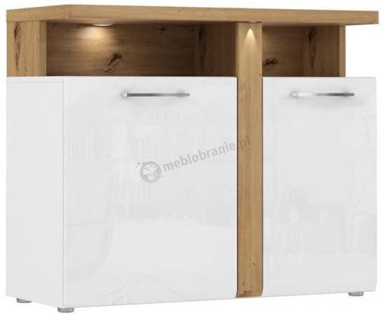 Komoda biały połysk Dąb Artisan Tuluza TUZK221B Forte