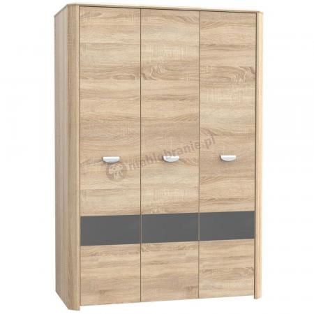 Trzydrzwiowa Szafa ubraniowa 133x194cm YOOP YPS83 Forte