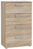 Wąska Komoda Niko 4 szuflady CPLK14N-D30F Forte Dąb Sonoma 50 cm