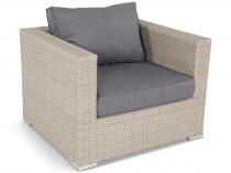 Fotel technorattanowy NILAMITO Light Grey