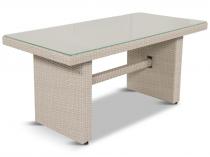 Stół obiadowy technorattan NILAMITO 140x70 Light Grey