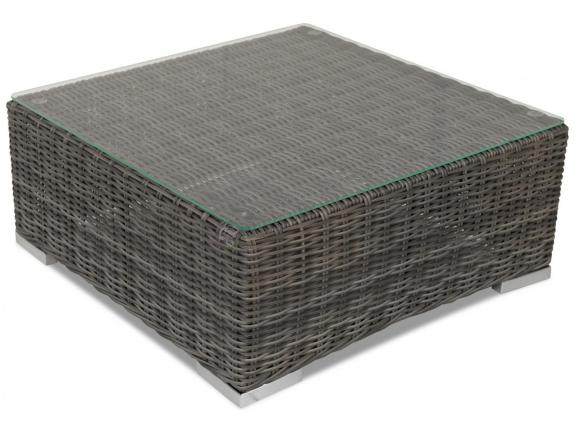 Stolik z technorattanu LIGURITO 70x70 Dark Grey